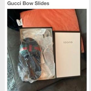 Gucci slides size 37 asking for 600 OBO paid 550